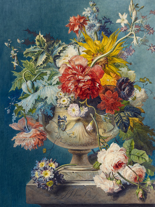 Dutch Floral Arrangement Archival Reproduction Art Print