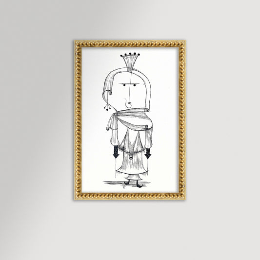 Paul Klee Abstract Figure Archival Reproduction Art Print