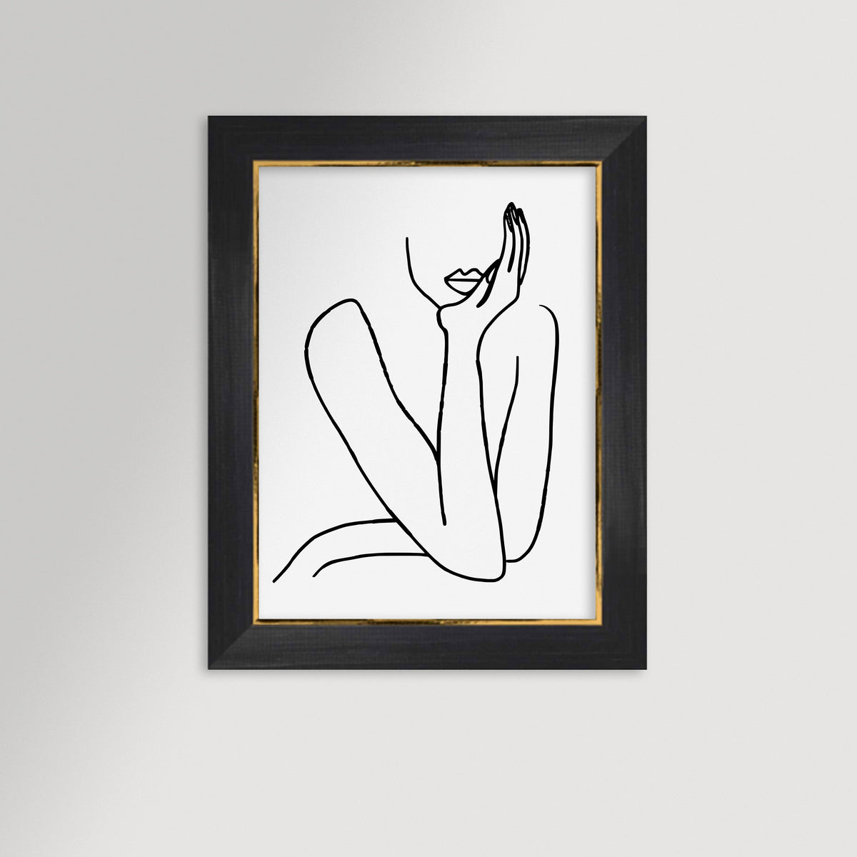 Thinking Archival Reproduction Art Print