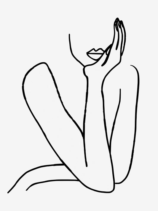 Thinking Archival Reproduction Art Print
