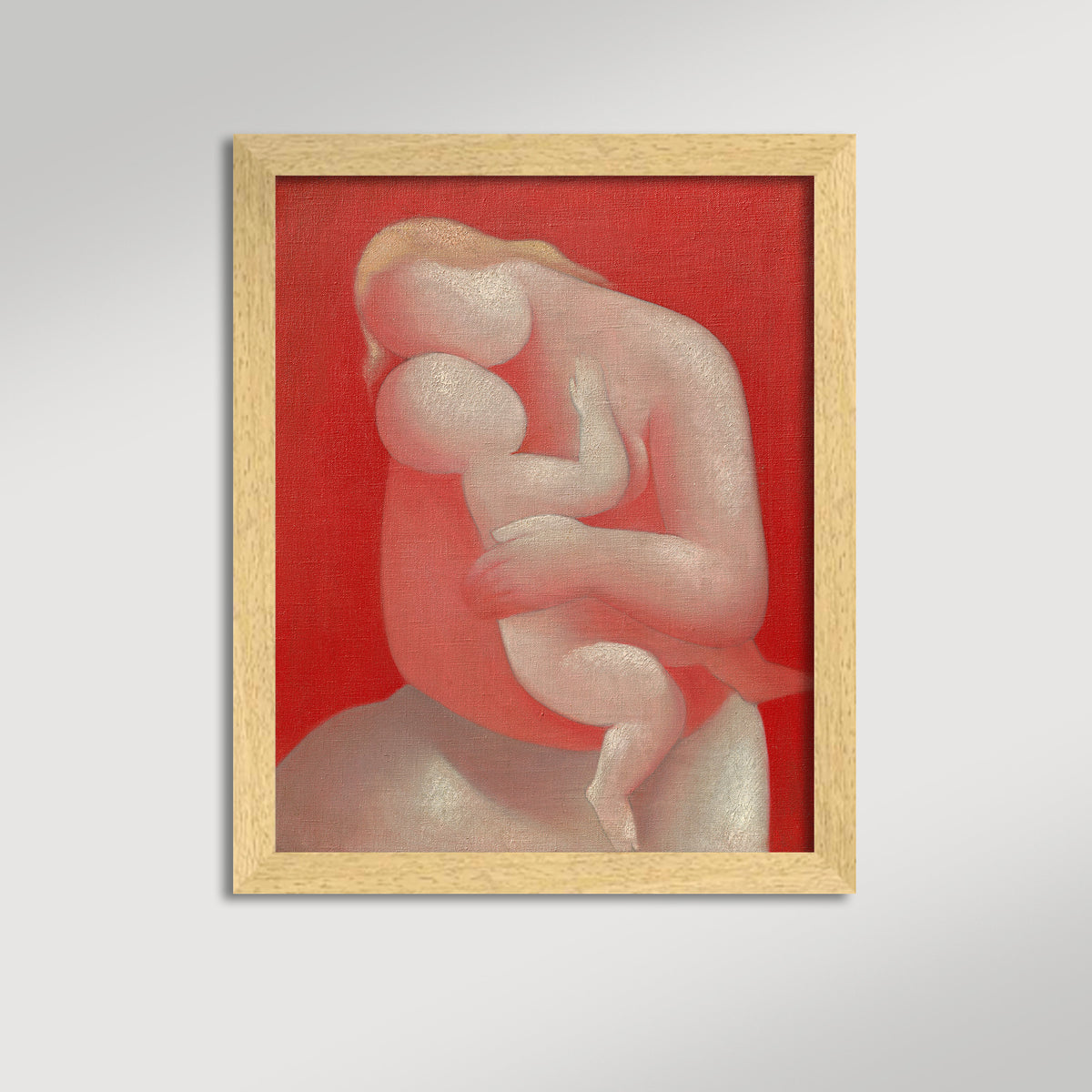 Abstract Mother and Child Archival Reproduction Art Print