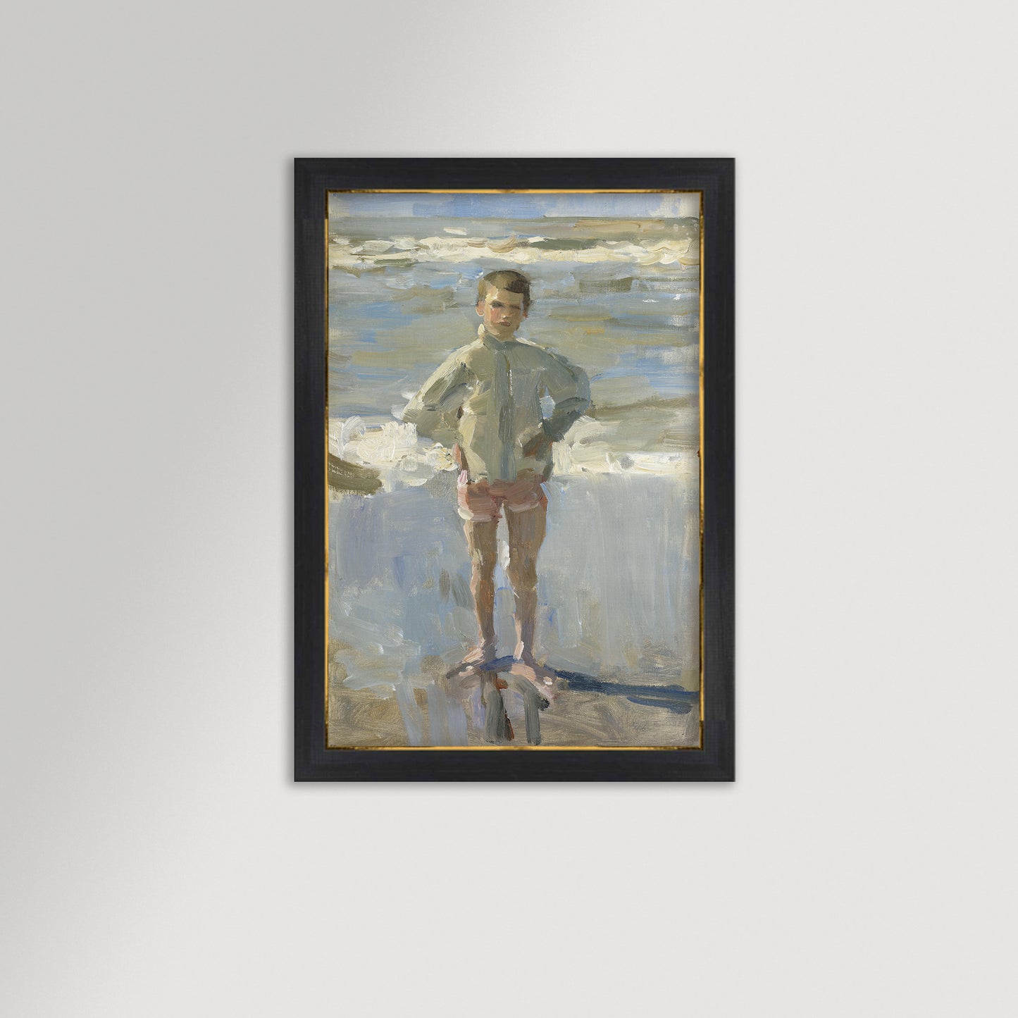 Painterly Beach Boy Archival Reproduction Art Print