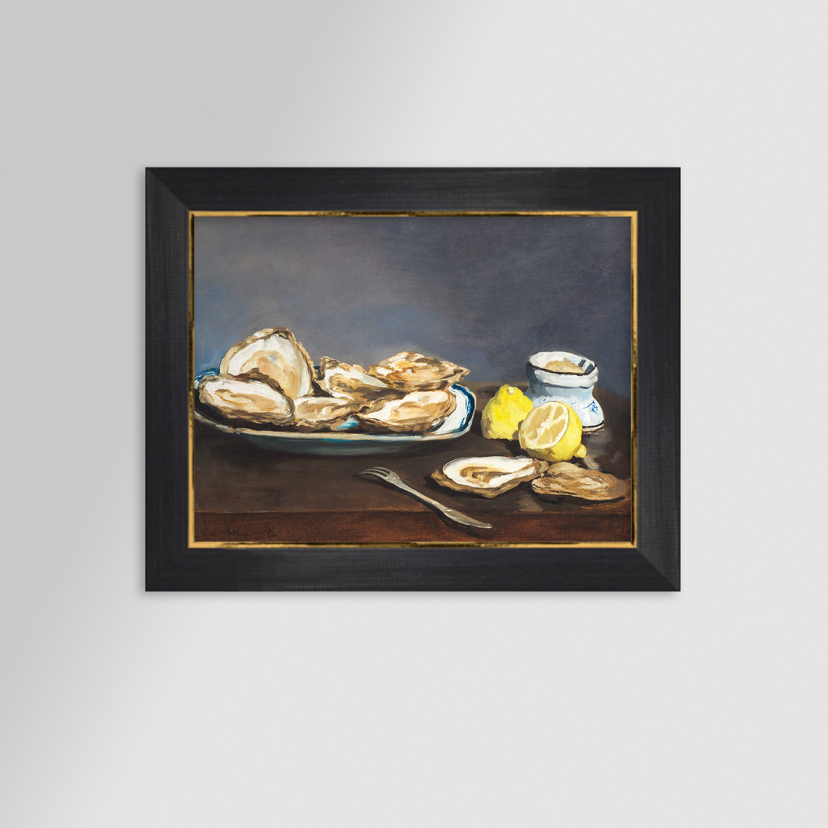 Oysters Still Life Archival Reproduction Art Print