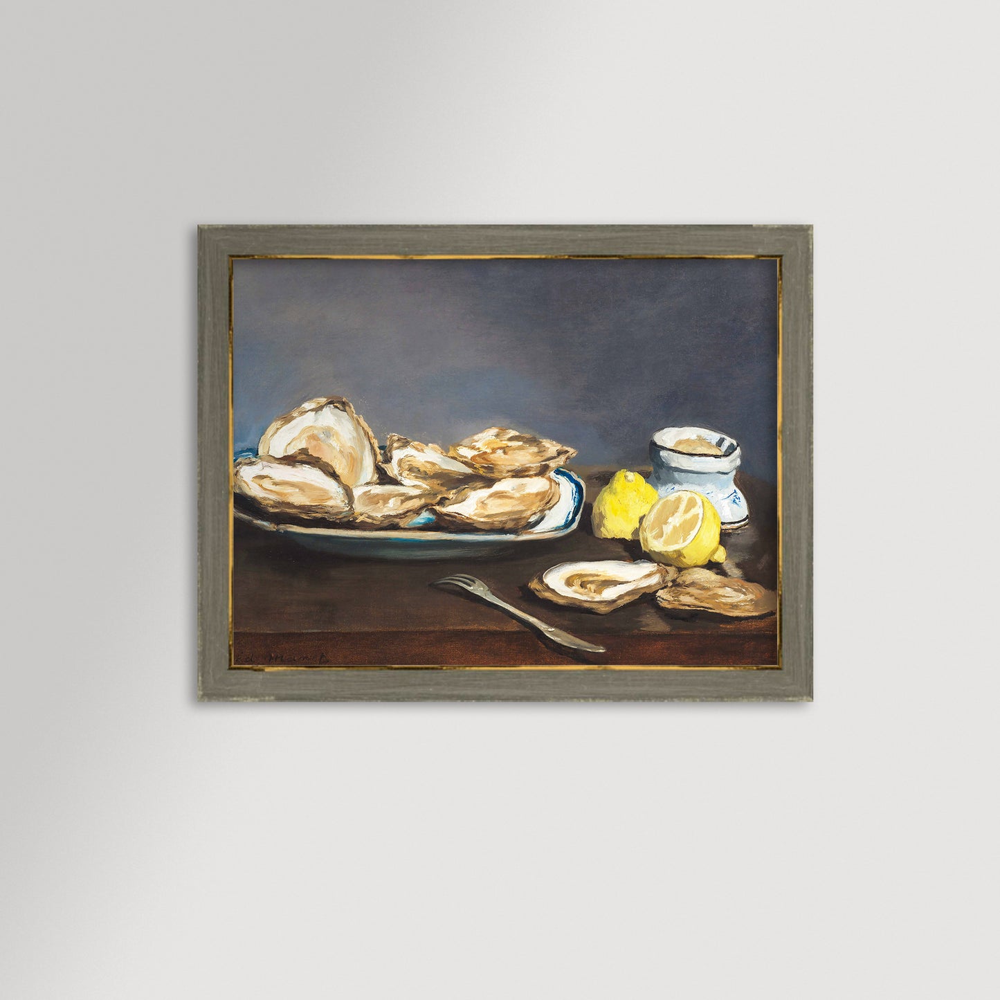 Oysters Still Life Archival Reproduction Art Print