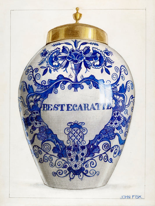 Chinoiserie Ginger Jar Archival Reproduction Art Print