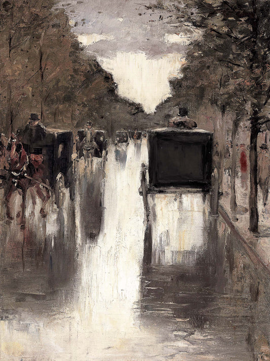 Berlin Street Archival Reproduction Art Print
