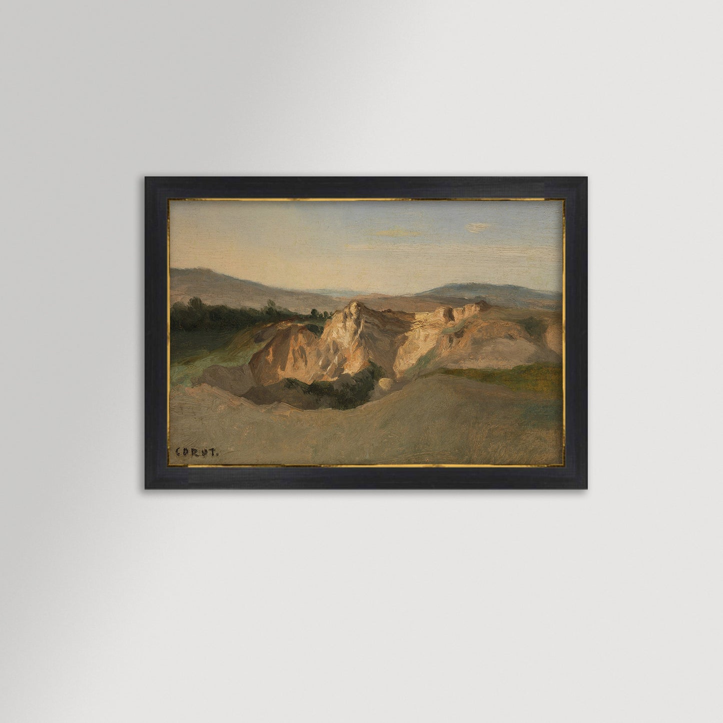 Italian Landscape Archival Reproduction Art Print