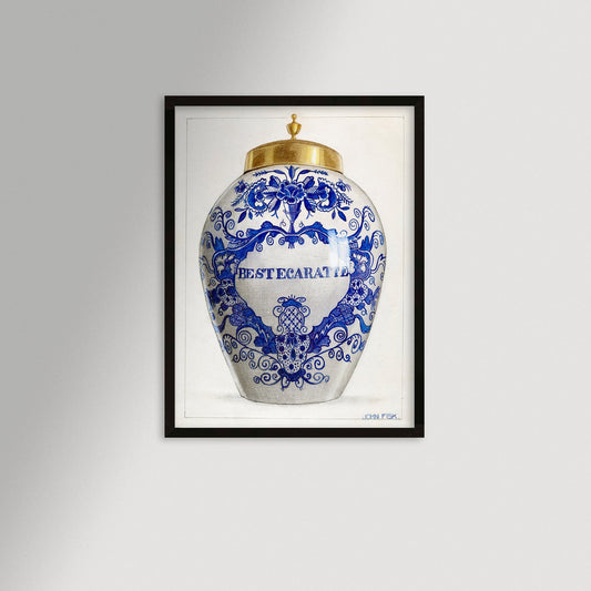 Chinoiserie Ginger Jar Art Print / Art Prints - Casey Grace Studio, LLC