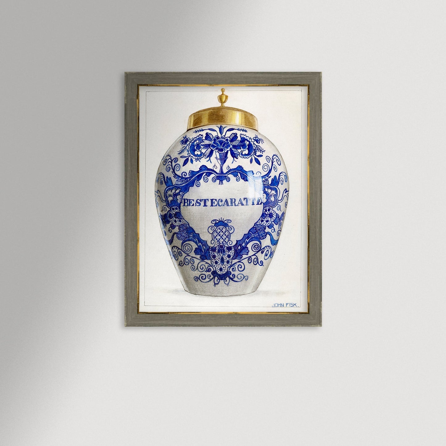 Chinoiserie Ginger Jar Art Print / Art Prints - Casey Grace Studio, LLC