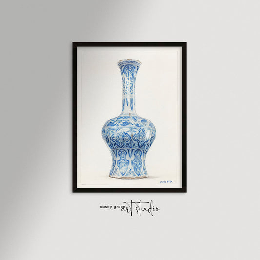 Chinoiserie Vase Art Print / Art Prints - Casey Grace Studio, LLC