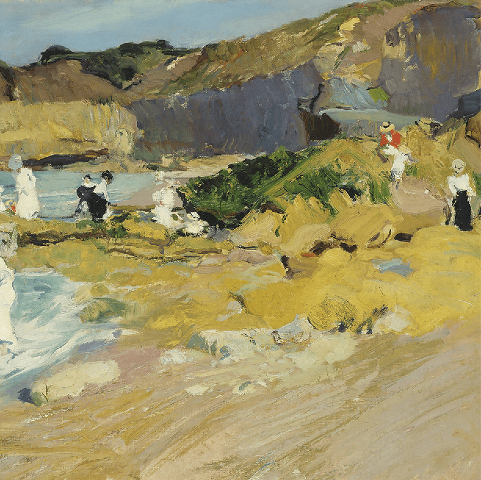 Coastal Beach Impressionist Art Print - Casey Grace Studio, LLC