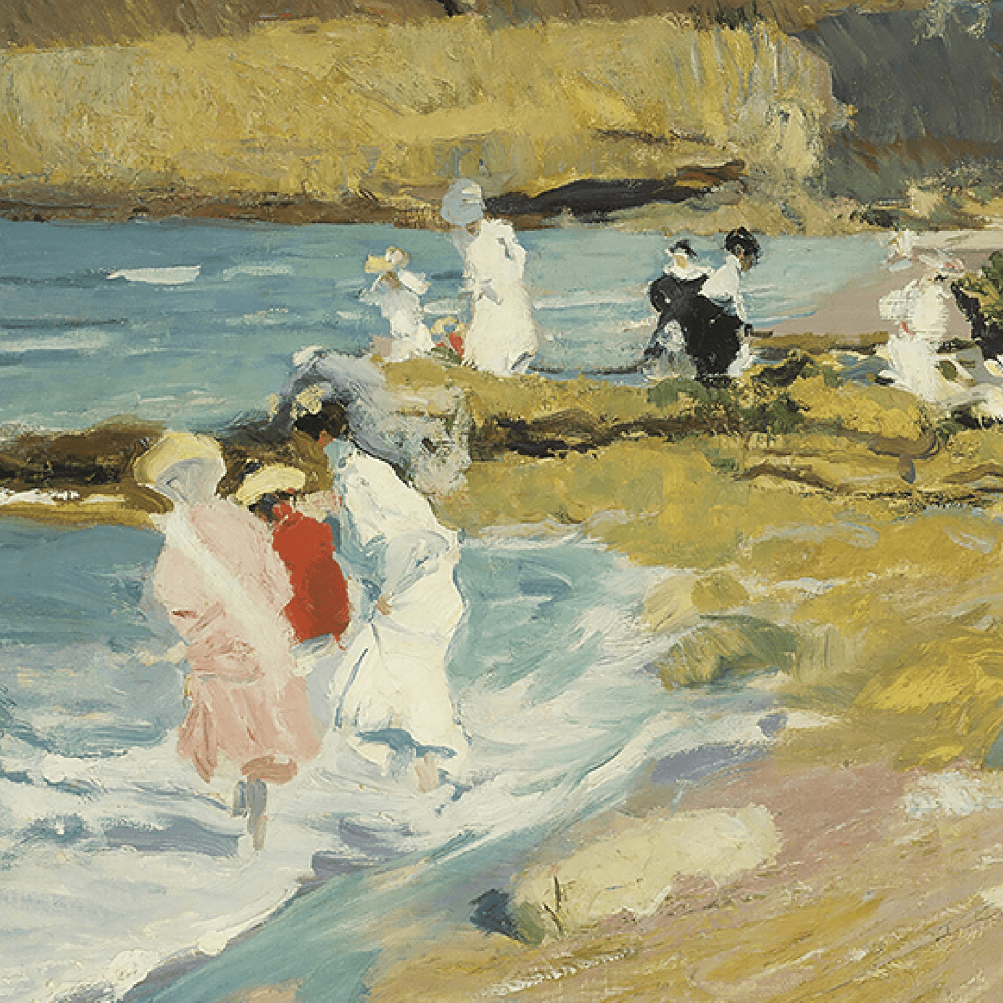 Coastal Beach Impressionist Art Print - Casey Grace Studio, LLC