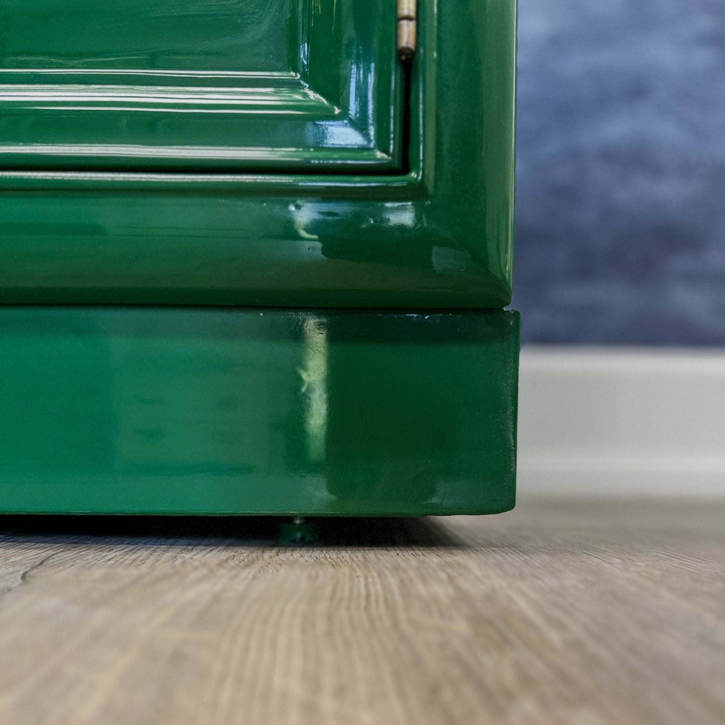 Delaney / China Cabinets & Hutches lacquered green high gloss finish. Custom lacquer services. - Casey Grace Studio, LLC