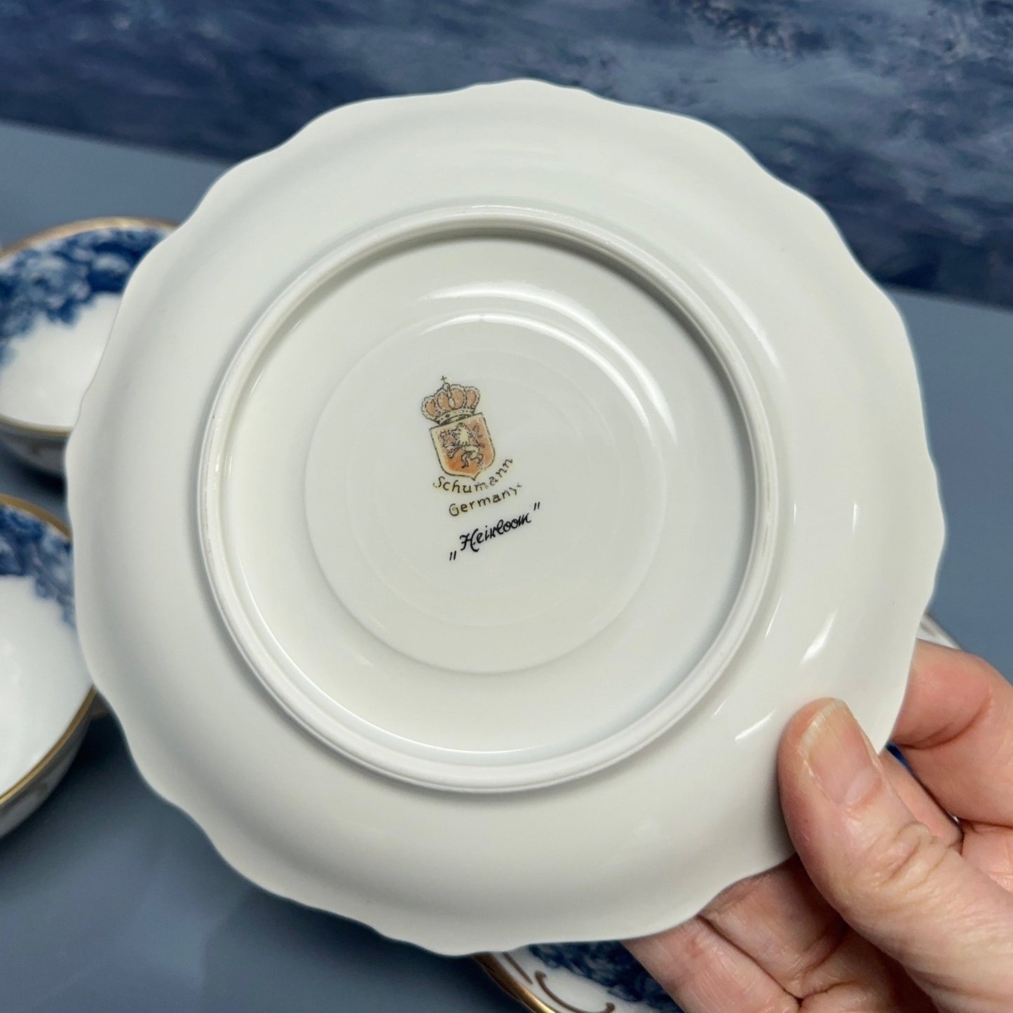 Shumann Bavaria Vintage Tea Set "Heirloom Blue" / Home Decor - Casey Grace Studio, LLC