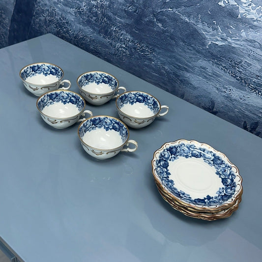 Shumann Bavaria Vintage Tea Set "Heirloom Blue" / Home Decor - Casey Grace Studio, LLC