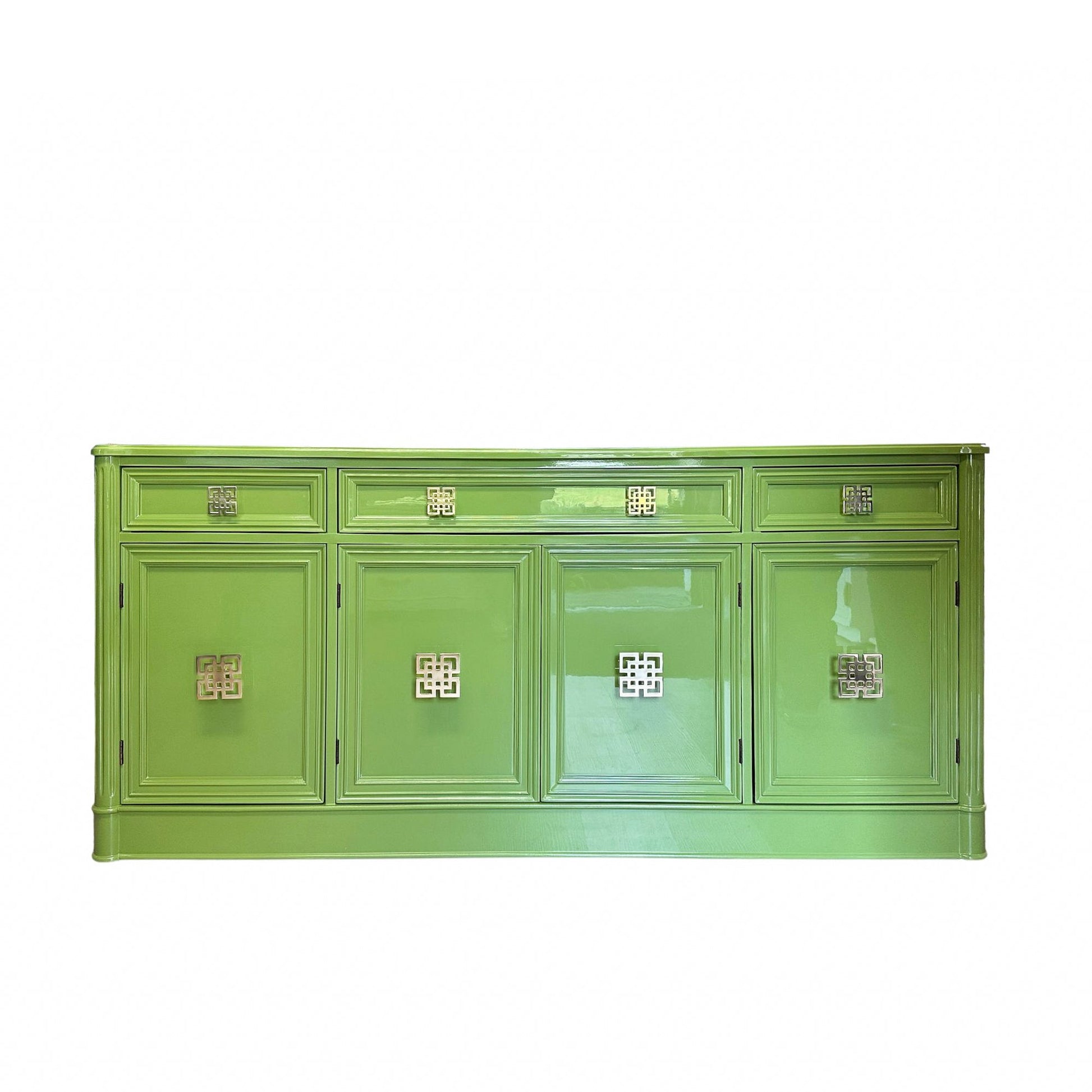 Teresa / Buffets & Sideboards lacquered in Huntington Green high gloss finish. Custom lacquer finishing services available. - Casey Grace Studio, LLC