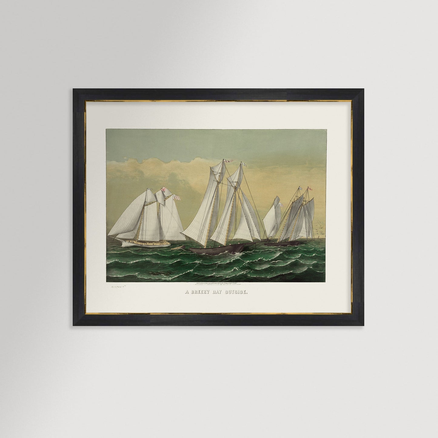 Three Schooner Vintage Art Print / Art Prints - Casey Grace Studio, LLC