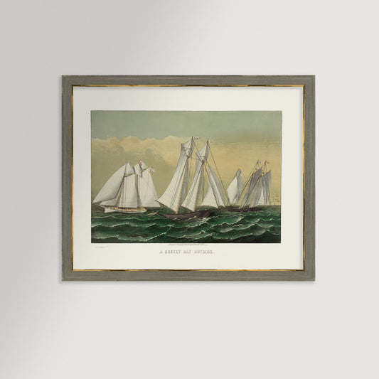 Three Schooner Vintage Art Print / Art Prints - Casey Grace Studio, LLC