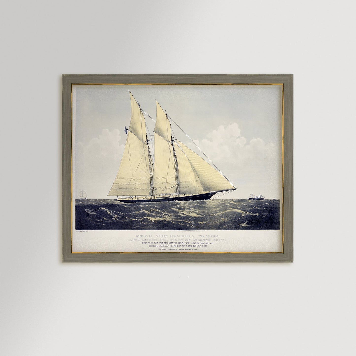 Vintage Irish Schooner Art Print / Art Prints - Casey Grace Studio, LLC
