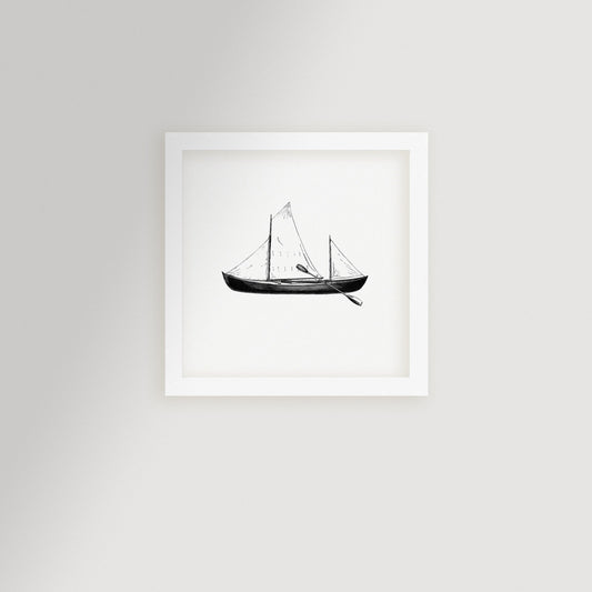 Vintage Row Boat Art Print / Art Prints - Casey Grace Studio, LLC