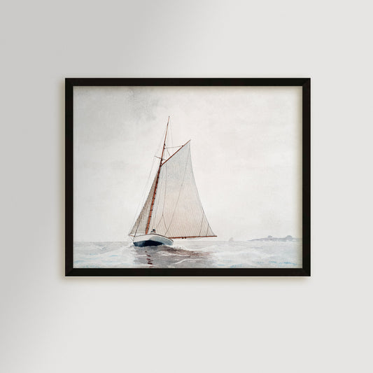Vintage Sailboat Art Print / Art Prints - Casey Grace Studio, LLC