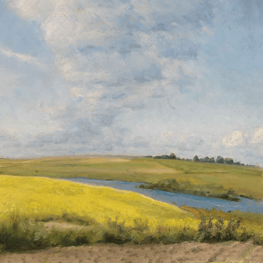 Mustard Field Archival Reproduction Art Print
