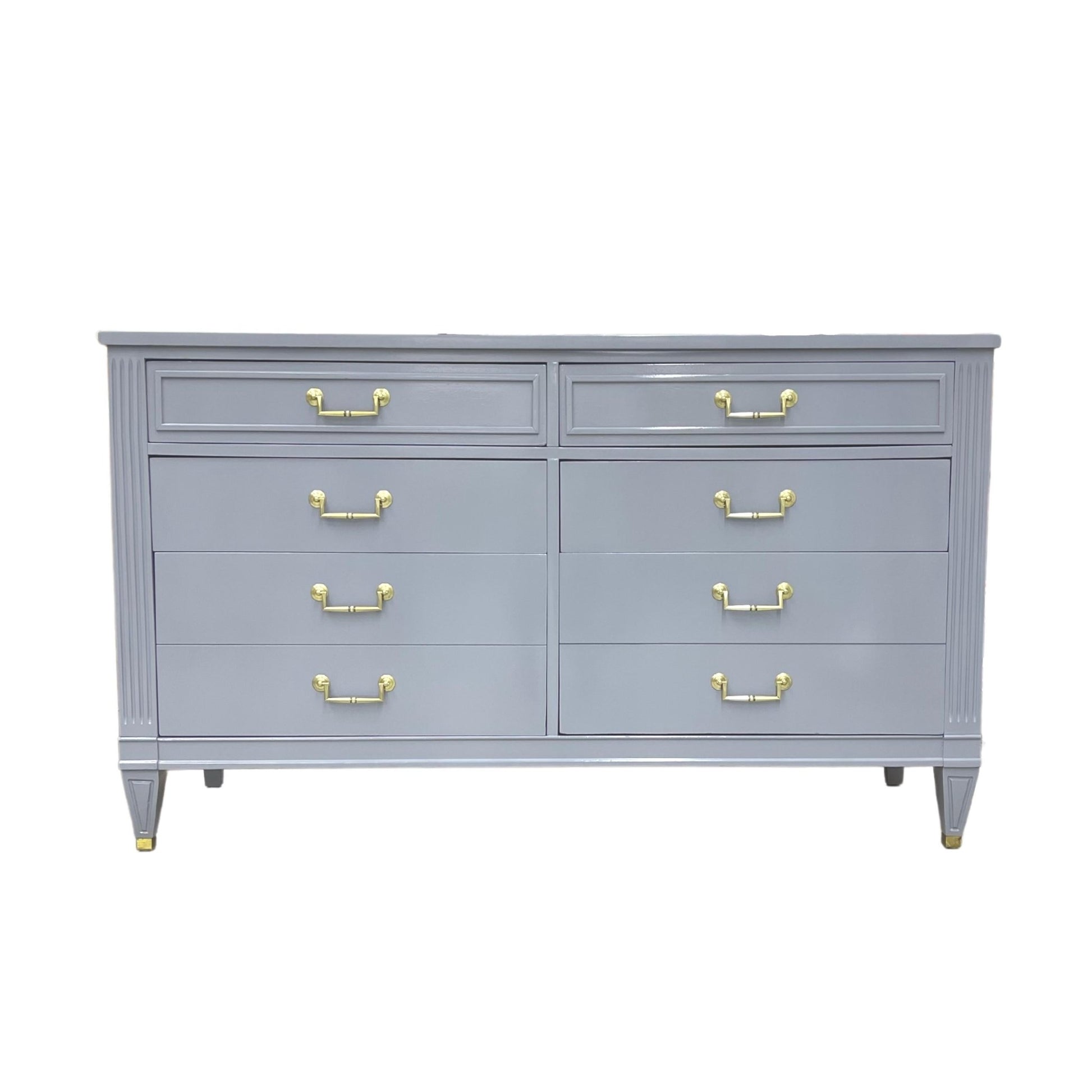Benson / Dressers / Lowboys, lacquered grey vintage dresser - Casey Grace Studio, LLC
