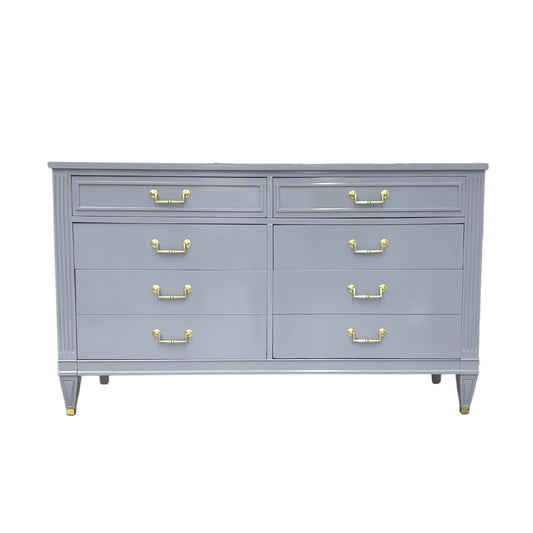 Benson / Dressers / Lowboys, lacquered grey vintage dresser - Casey Grace Studio, LLC
