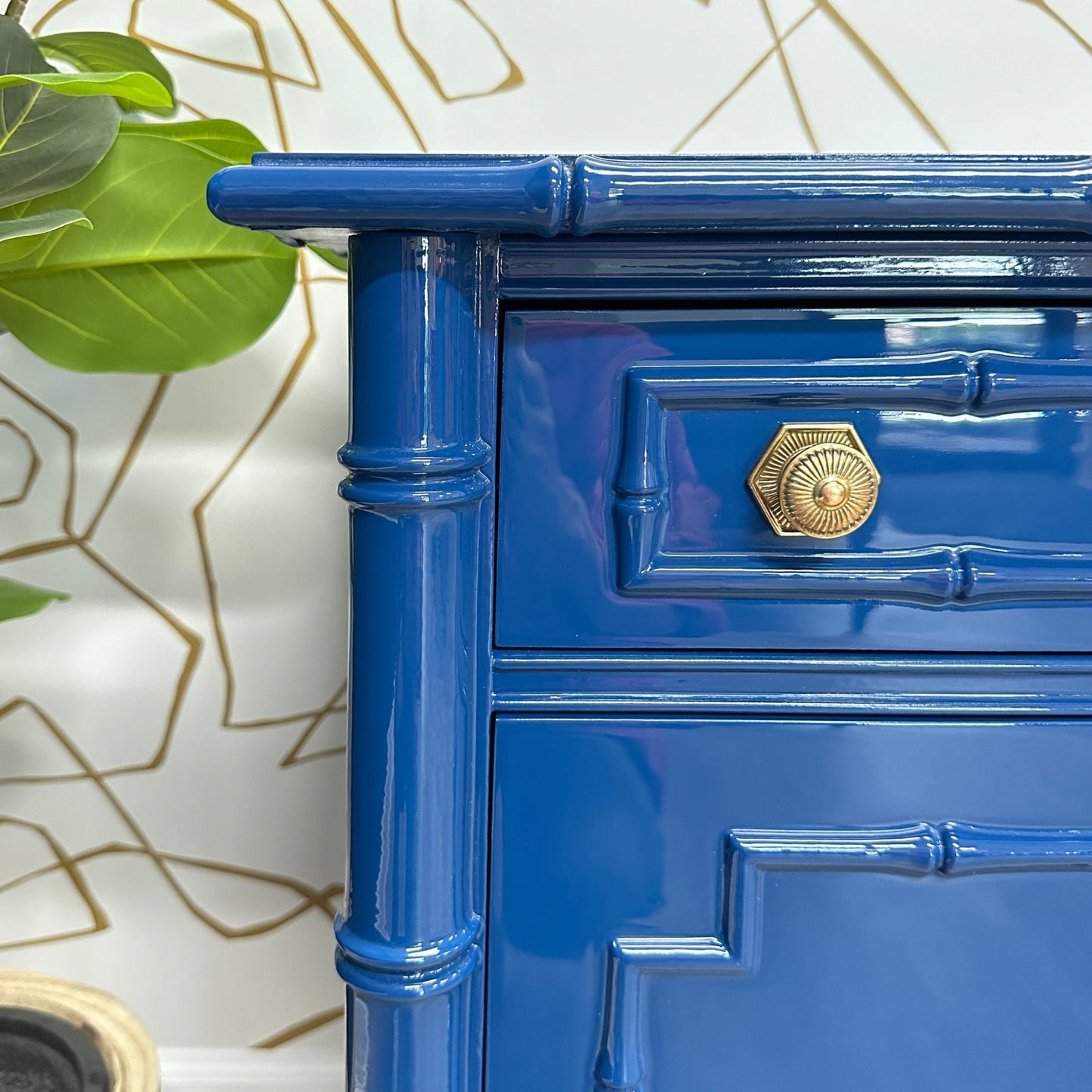 "Brianna" Faux Bamboo Thomasville Dresser / Buffet - Casey Grace Studio, LLC