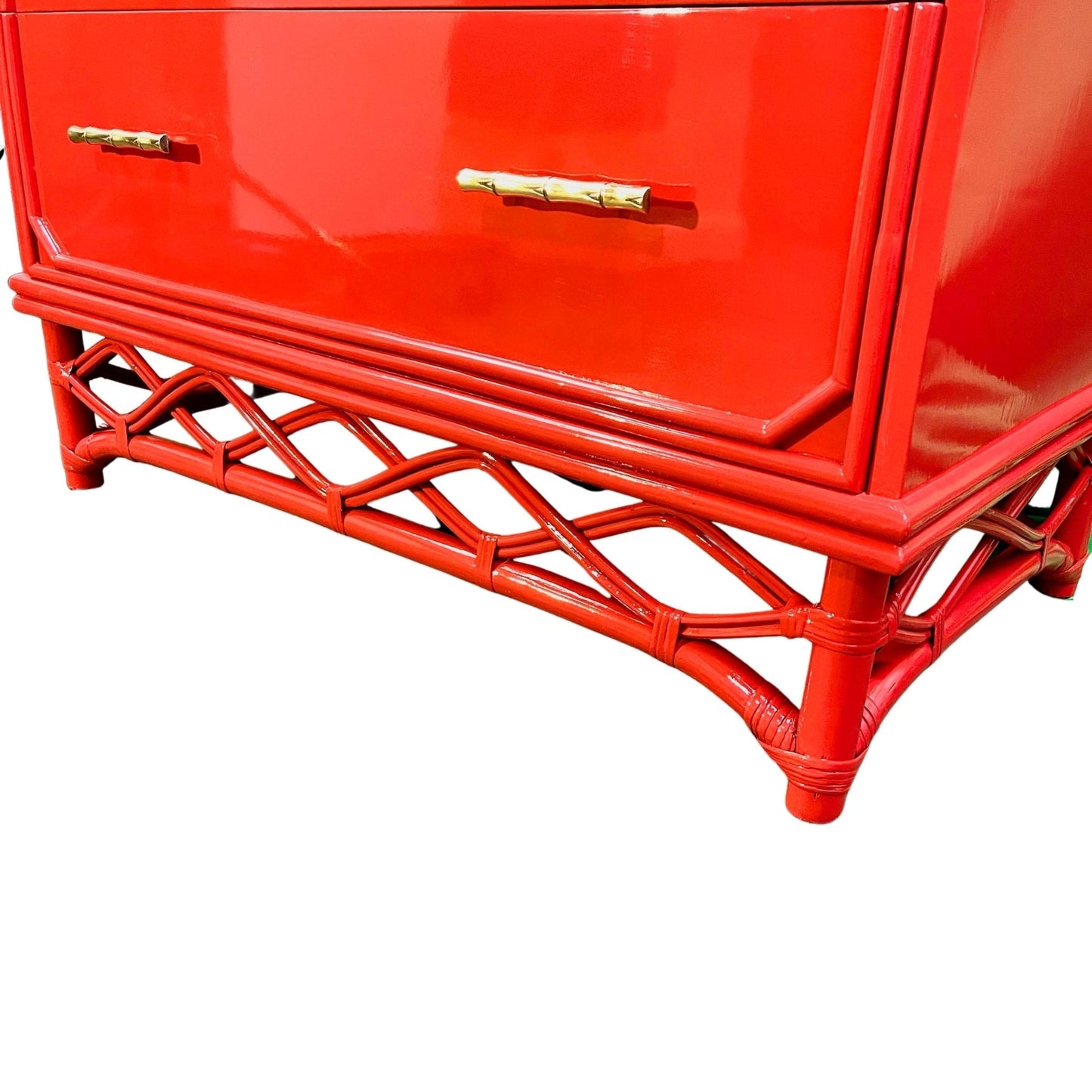 Candice / Dressers / HIghboys lacquered red and finished in high gloss. Custom lacquer finishing services available. - Casey Grace Studio, LLC
