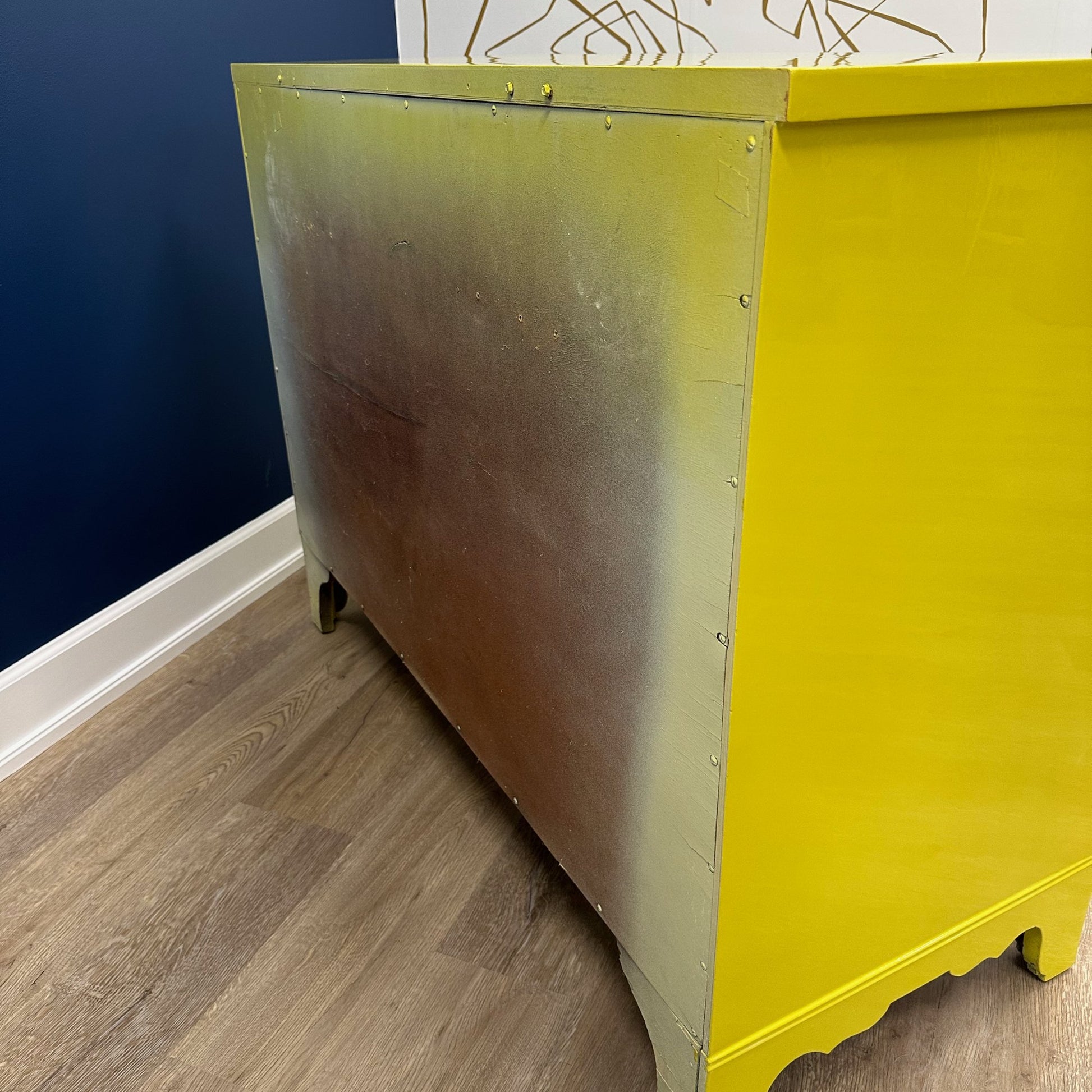 “Clara” Morganton Serpentine Dresser - Casey Grace Studio, LLC Antique furniture, Home Furniture, Reclaimed furniture, Custom furniture, Painted furniture, Upcycled furniture, Unique furniture, Maximalist décor, Vintage furniture, Reclaimed, refurbished, lacquered furniture, lacquer furniture, Painted furniture, Painted antique furniture, Furniture Refinishing, Second Hand Furniture