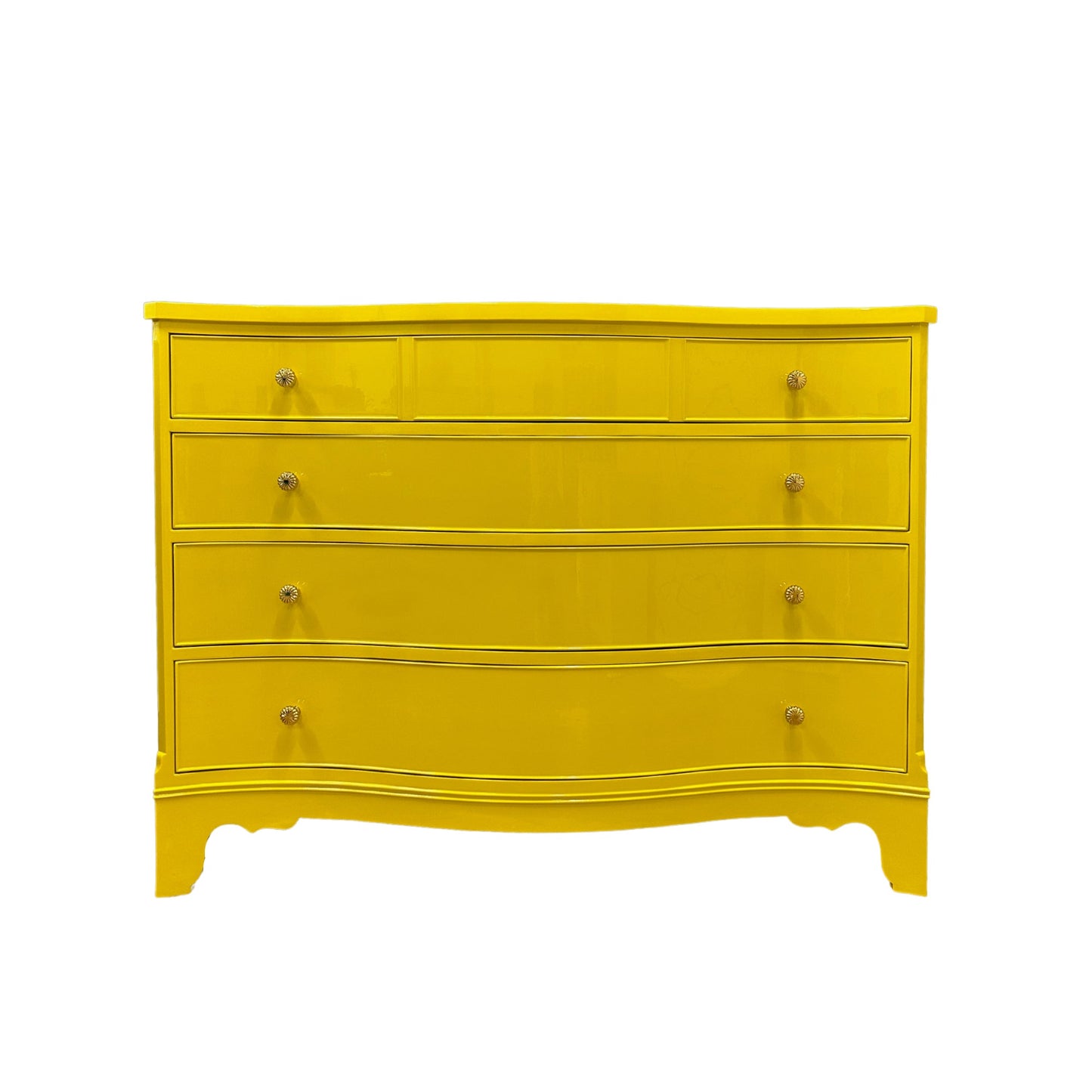 “Clara” Morganton Serpentine Dresser - Casey Grace Studio, LLC Antique furniture, Home Furniture, Reclaimed furniture, Custom furniture, Painted furniture, Upcycled furniture, Unique furniture, Maximalist décor, Vintage furniture, Reclaimed, refurbished, lacquered furniture, lacquer furniture, Painted furniture, Painted antique furniture, Furniture Refinishing, Second Hand Furniture