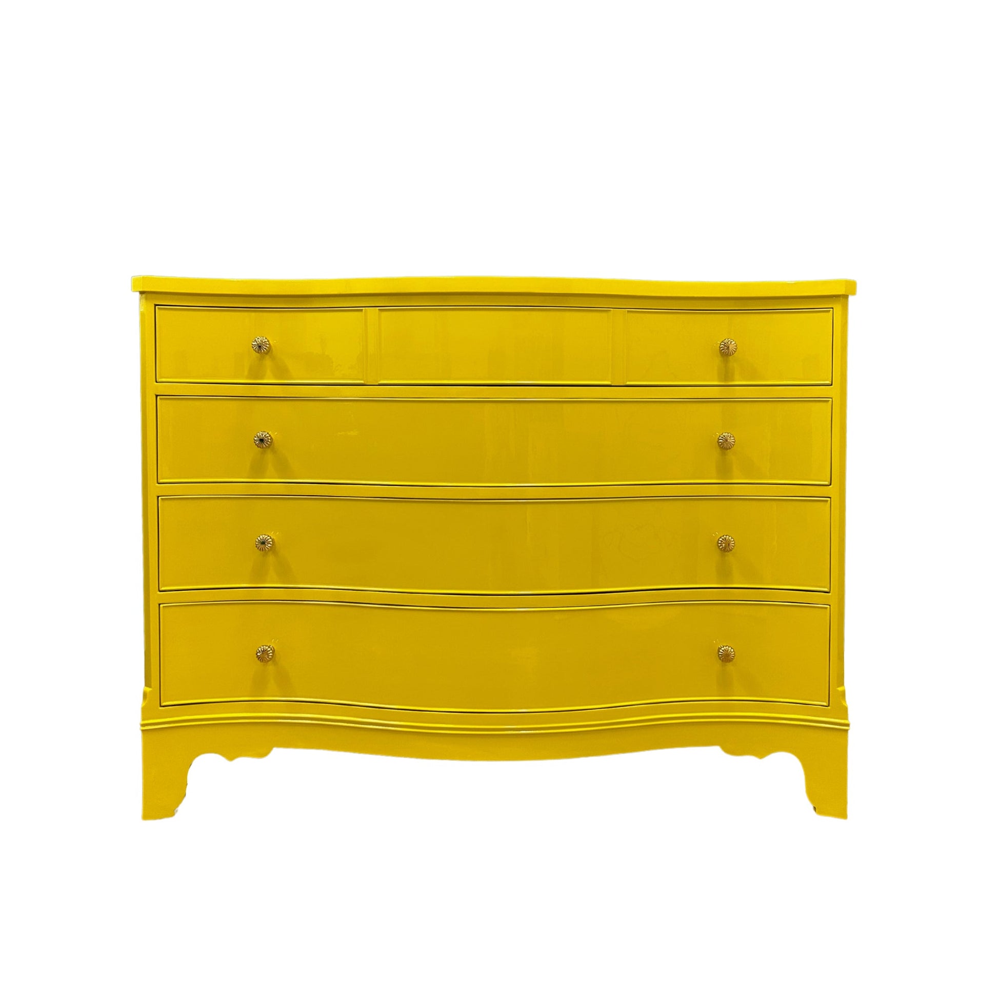 “Clara” Morganton Serpentine Dresser - Casey Grace Studio, LLC Antique furniture, Home Furniture, Reclaimed furniture, Custom furniture, Painted furniture, Upcycled furniture, Unique furniture, Maximalist décor, Vintage furniture, Reclaimed, refurbished, lacquered furniture, lacquer furniture, Painted furniture, Painted antique furniture, Furniture Refinishing, Second Hand Furniture