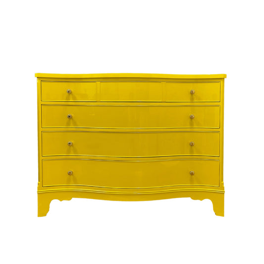 “Clara” Morganton Serpentine Dresser - Casey Grace Studio, LLC Antique furniture, Home Furniture, Reclaimed furniture, Custom furniture, Painted furniture, Upcycled furniture, Unique furniture, Maximalist décor, Vintage furniture, Reclaimed, refurbished, lacquered furniture, lacquer furniture, Painted furniture, Painted antique furniture, Furniture Refinishing, Second Hand Furniture