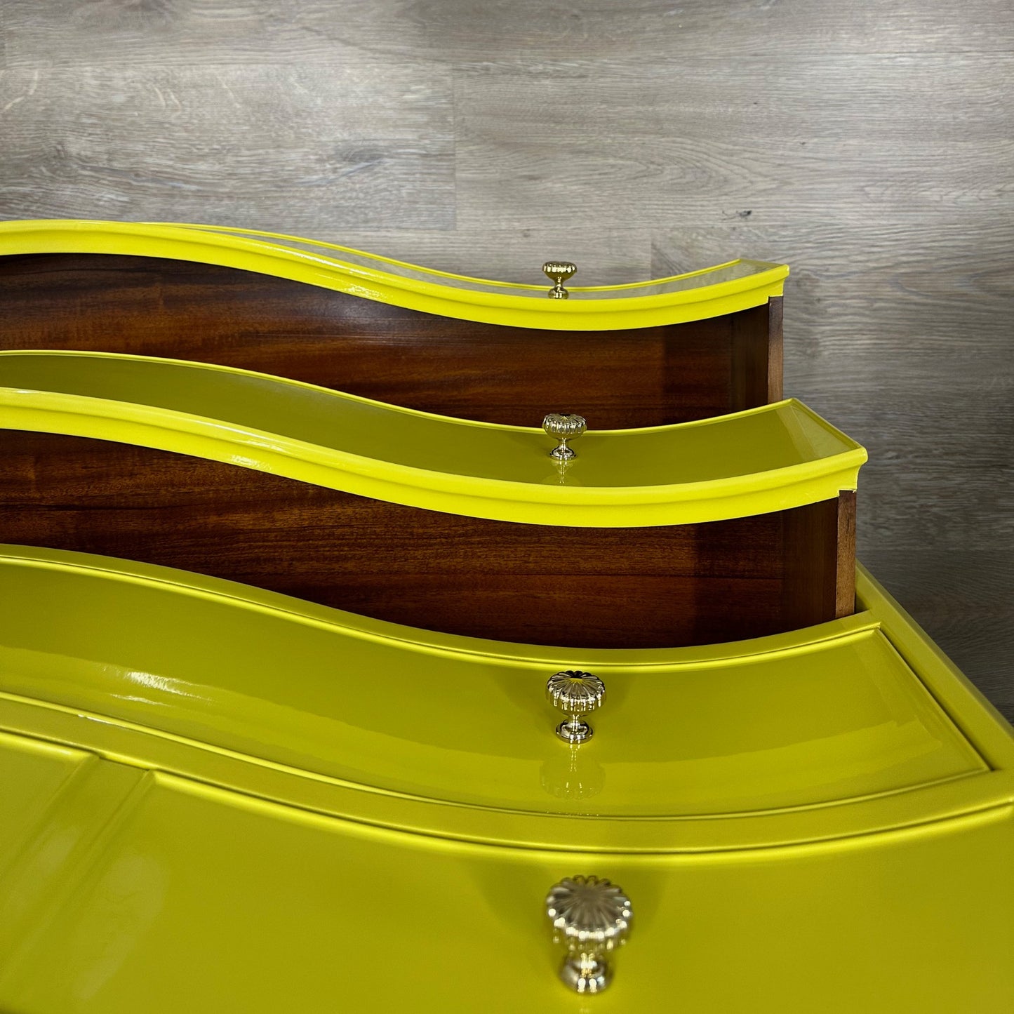 “Clara” Morganton Serpentine Dresser - Casey Grace Studio, LLC