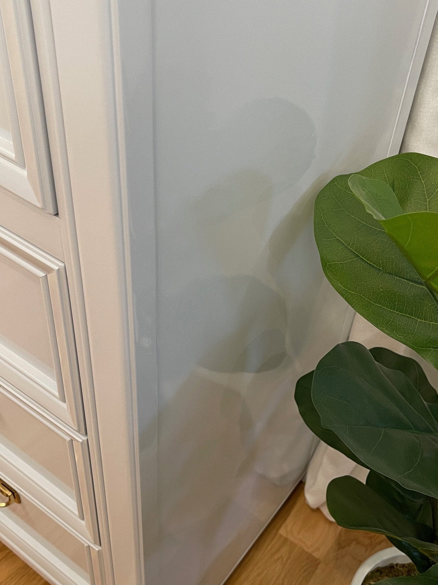 Grant / Dressers / HIghboys lacquered in a soft grey high gloss finish. Custom lacquer finishing services available. - Casey Grace Studio, LLC