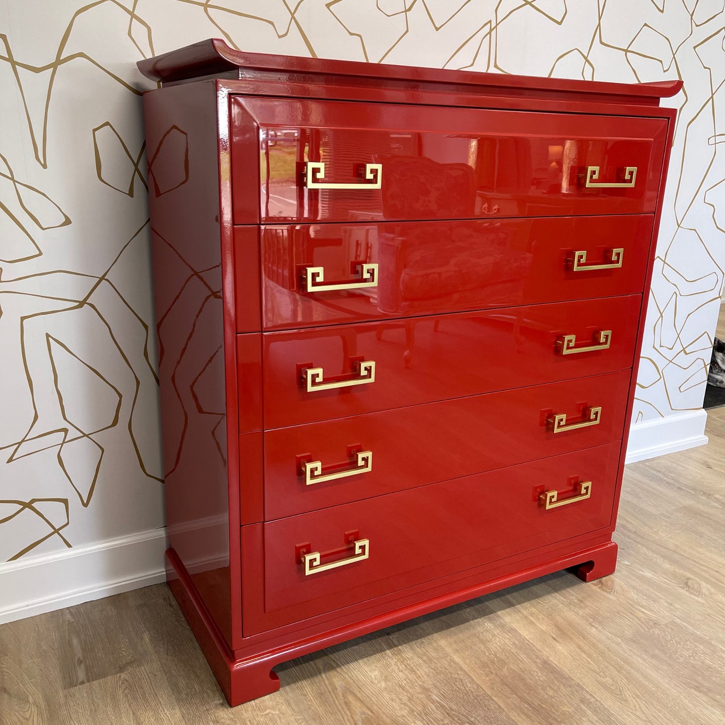 "Hiromi" Ramseur Furniture Ming Highboy