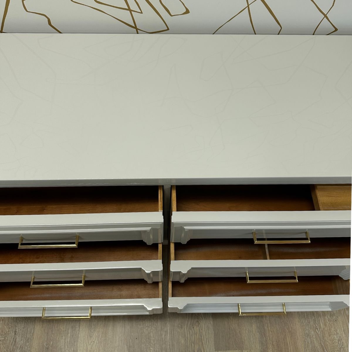 HWhite Custom Lowboy Buffet - Casey Grace Studio, LLC