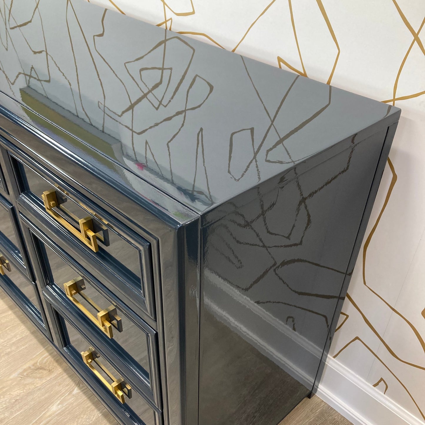 "Isaiah" Thomasville 9 Drawer Lowboy Dresser