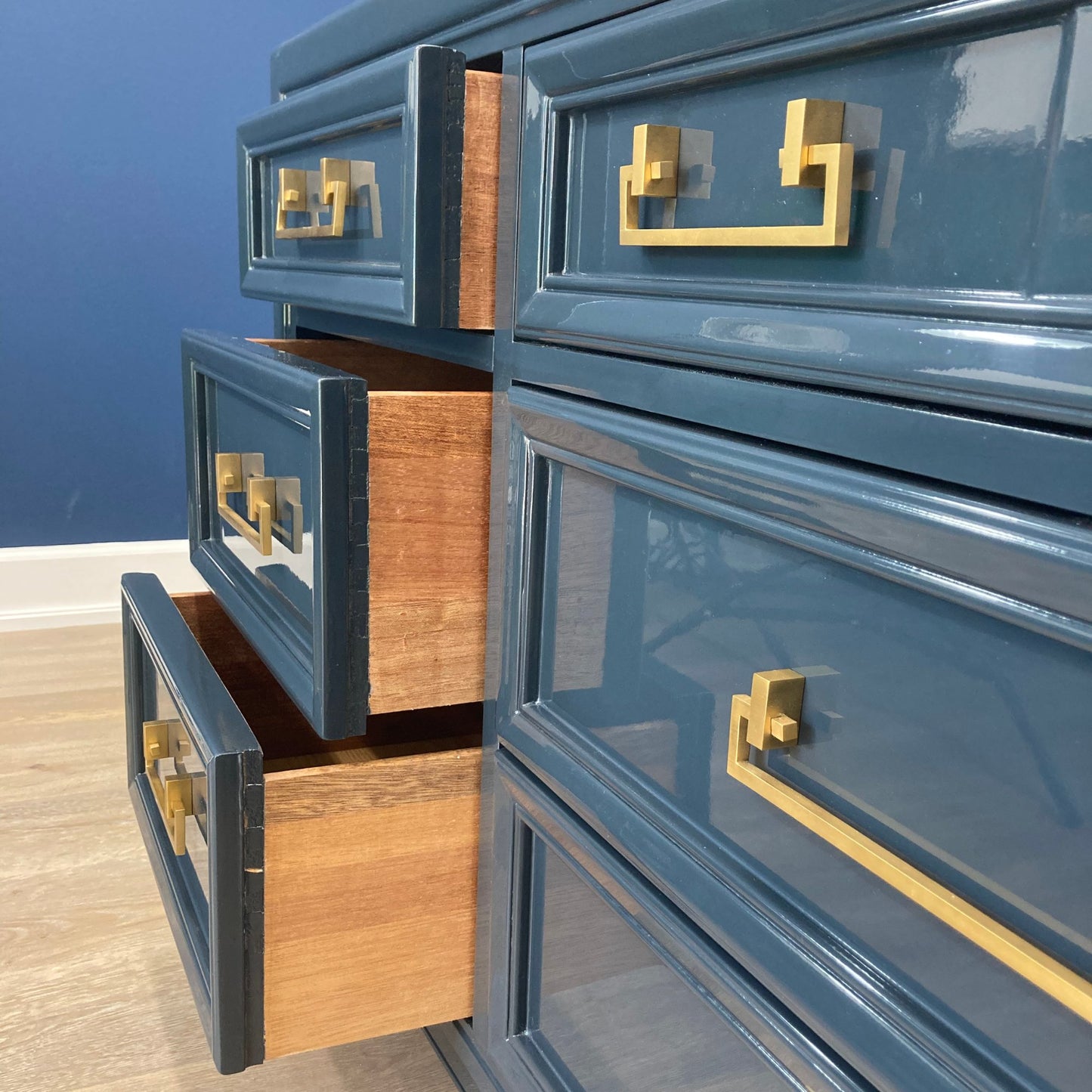 "Isaiah" Thomasville 9 Drawer Lowboy Dresser