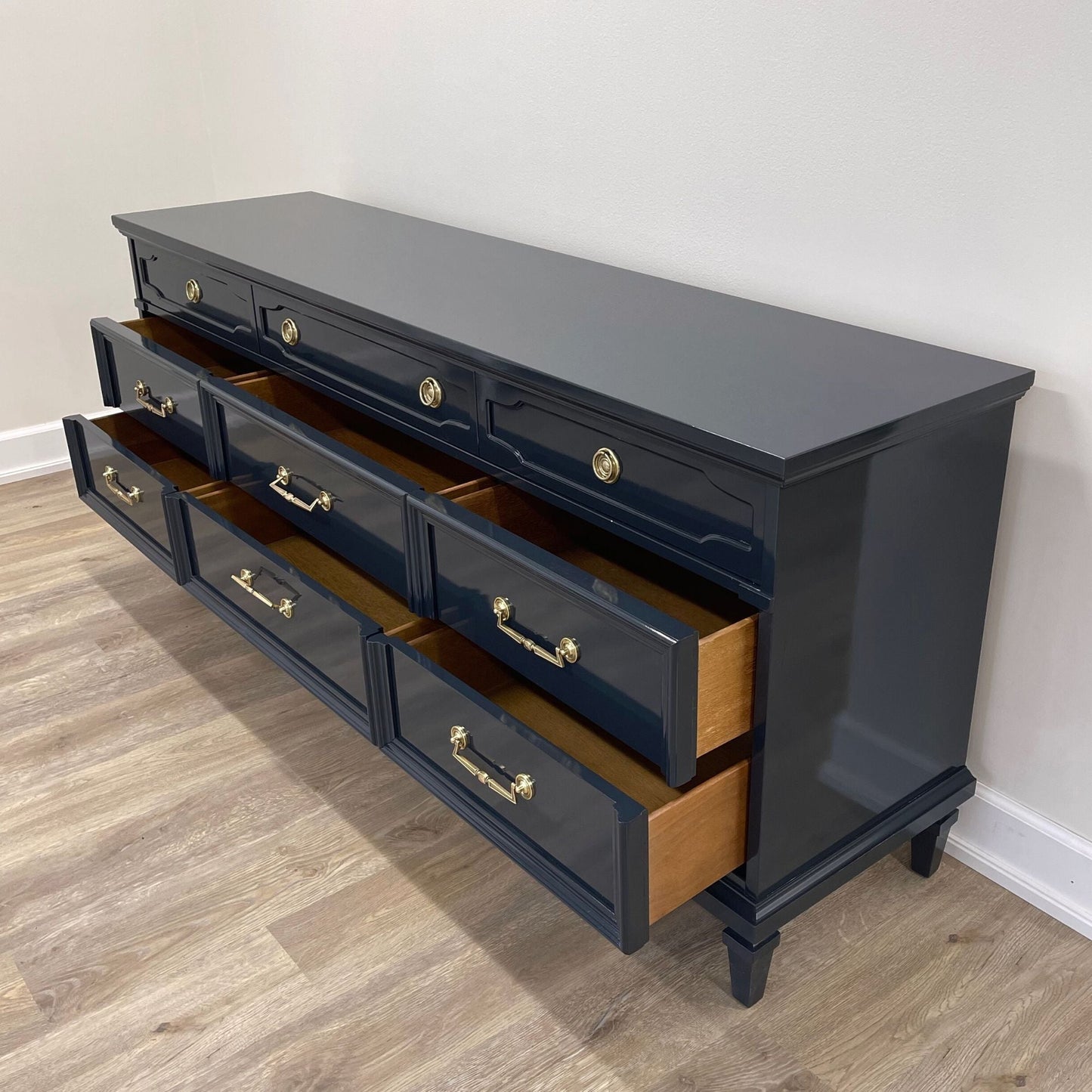 "Ivan" Drexel 9 Drawer Lowboy Dresser
