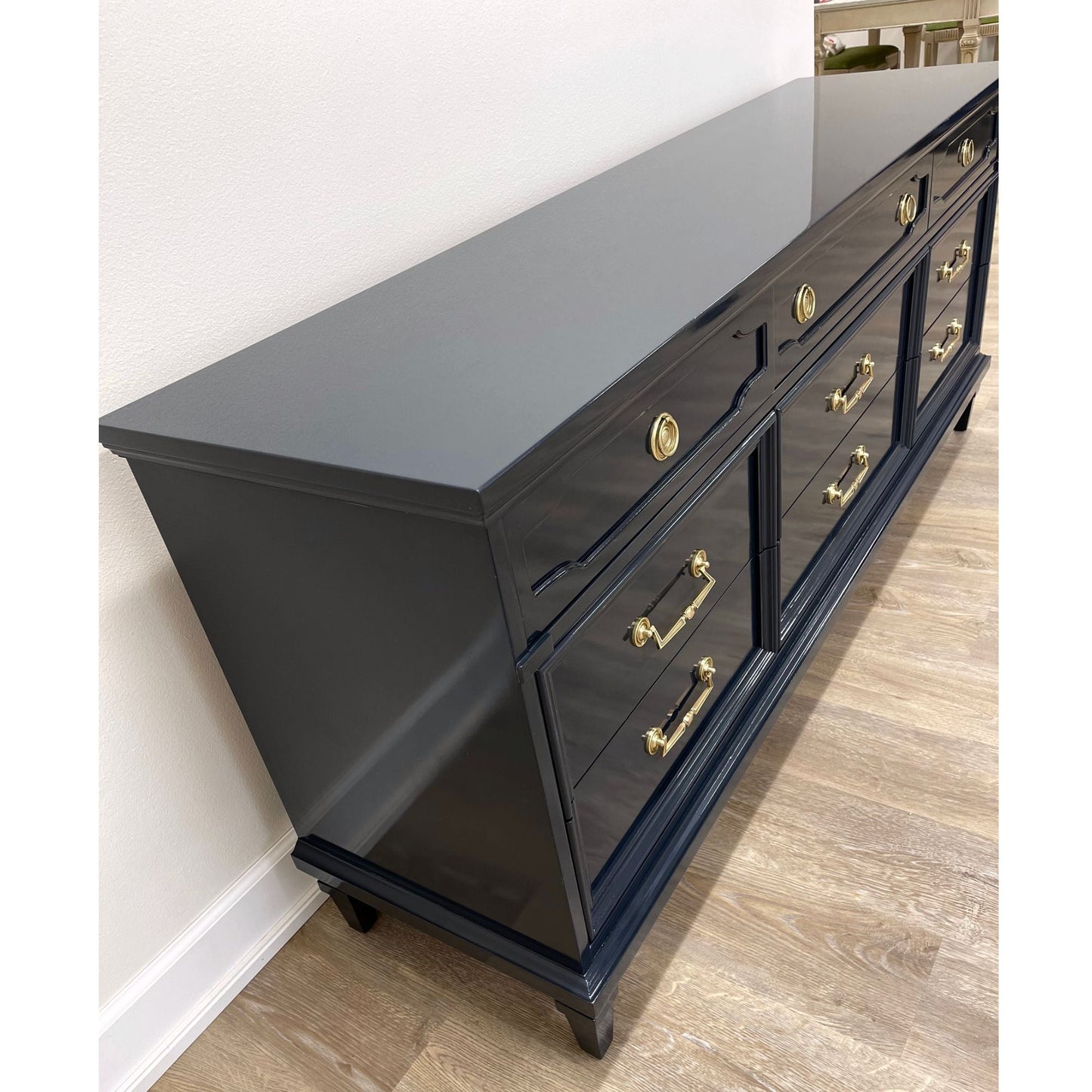 "Ivan" Drexel 9 Drawer Lowboy Dresser
