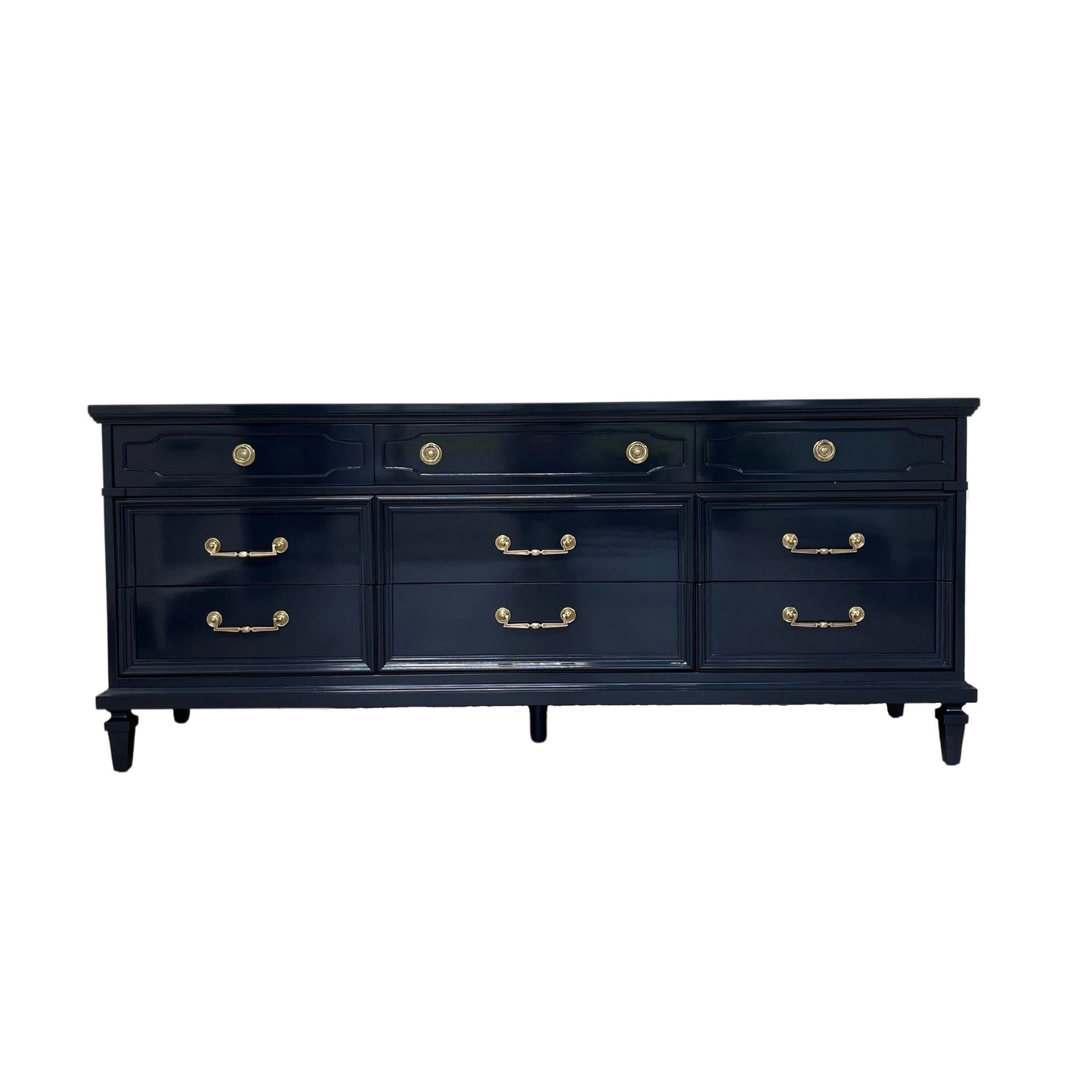 "Ivan" Drexel 9 Drawer Lowboy Dresser