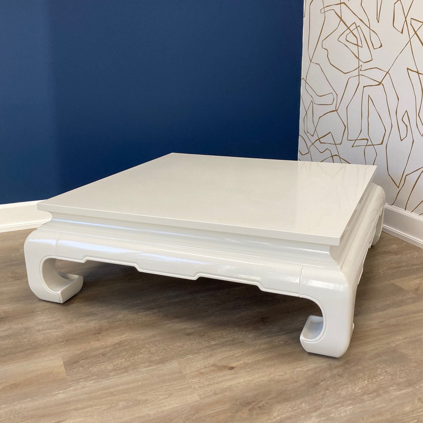 "Mason" White Ming Chinoiserie Coffee Table - Rheirloom Design - modern_vintage