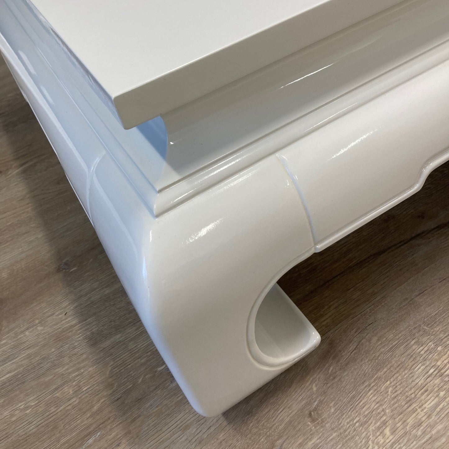 "Mason" White Ming Chinoiserie Coffee Table - Rheirloom Design - modern_vintage