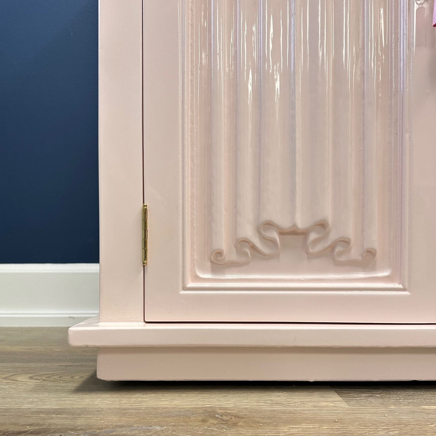 Rosie / Buffets & Sideboards lacquered in a soft pink high gloss finish. Custom lacquer finishing services available. - Casey Grace Studio, LLC