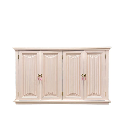 Rosie / Buffets & Sideboards lacquered in a soft pink high gloss finish. Custom lacquer finishing services available. - Casey Grace Studio, LLC