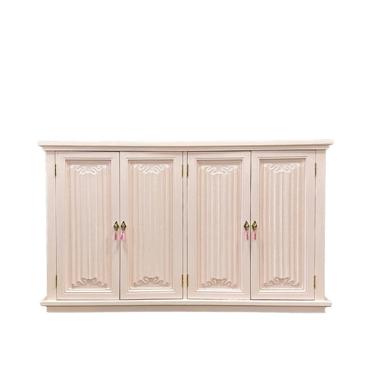 Rosie / Buffets & Sideboards lacquered in a soft pink high gloss finish. Custom lacquer finishing services available. - Casey Grace Studio, LLC