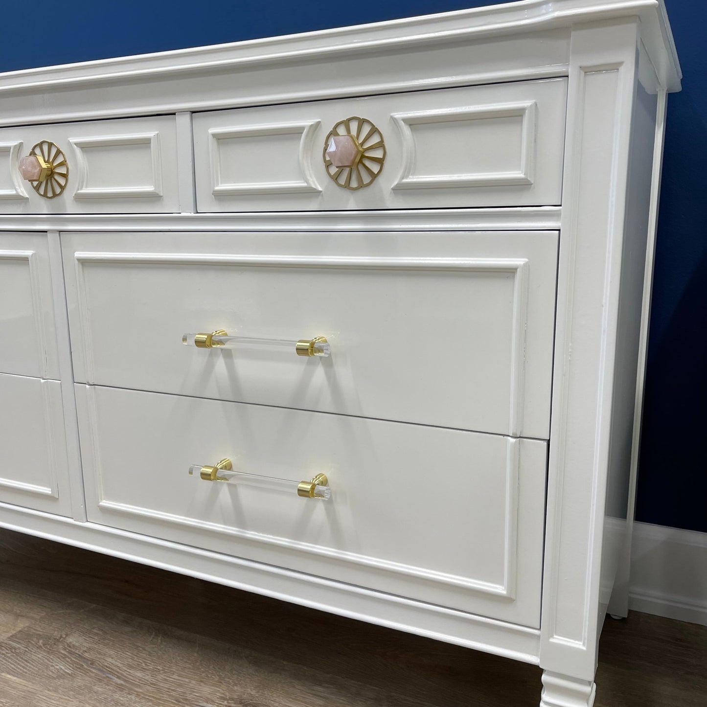 "Safi" & "Sage" Thomasville Lowboy Dresser & Nightstand / HOLD