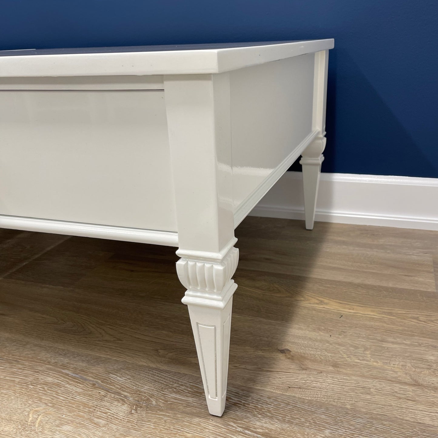 "The Beverlys" Bassett White End / Wide Table Pair
